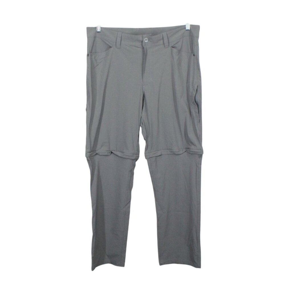 LL Bean No Fly Zone Zip Off Pants Gray Size 38x30